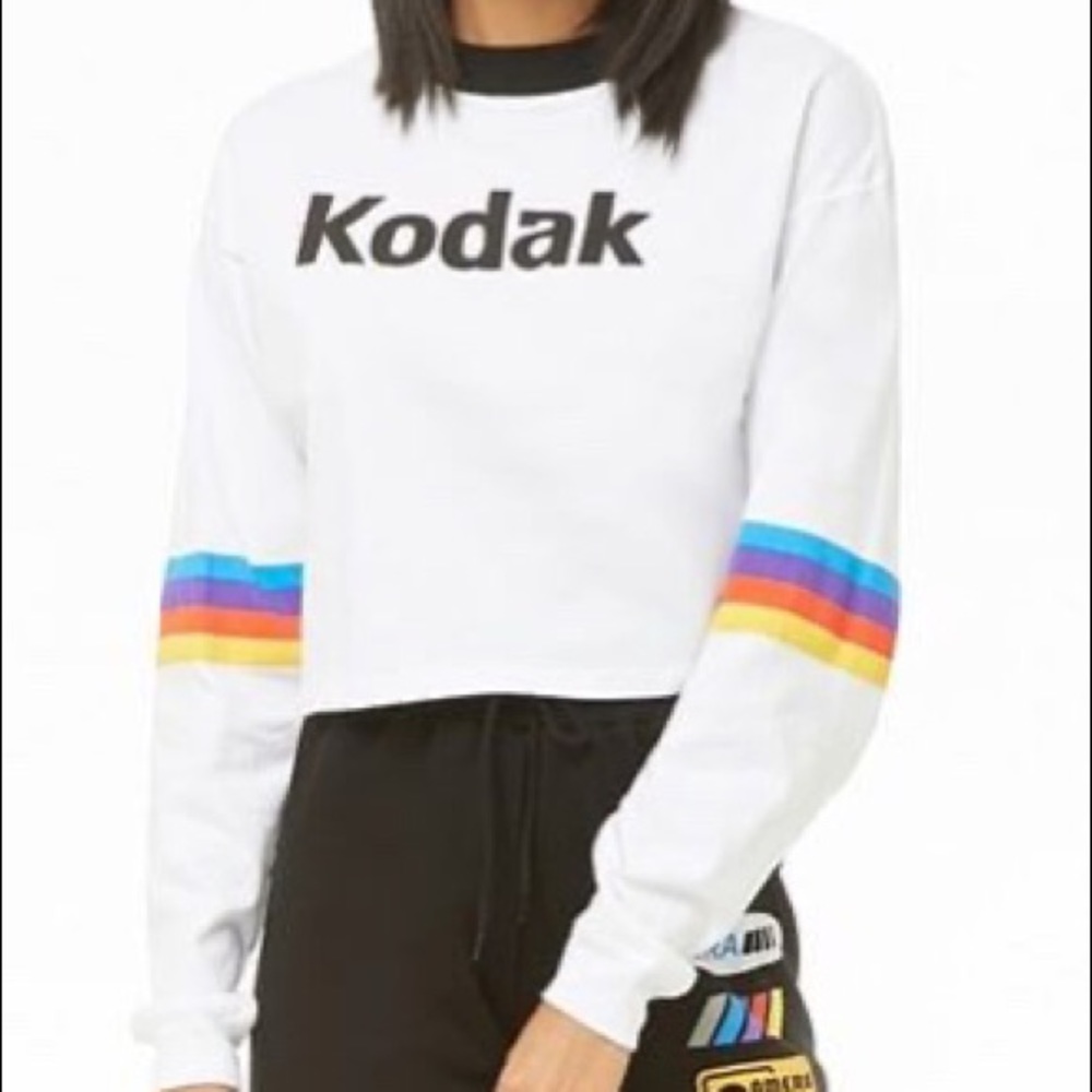 KODAK Cropped Long Sleeve Tee